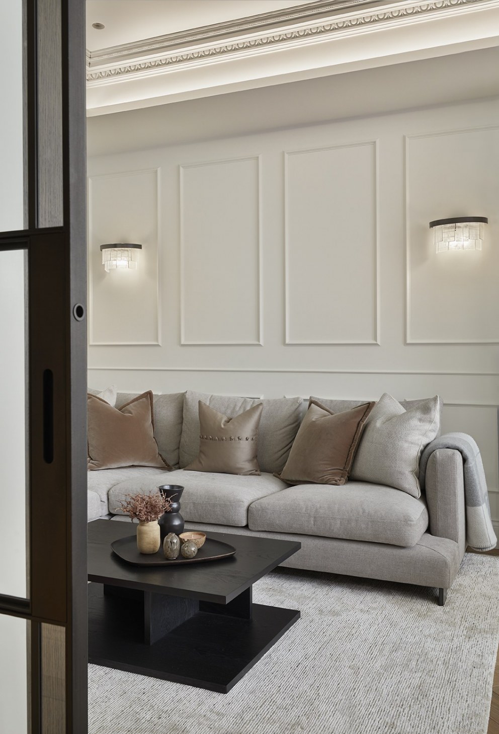 Parsons Green family home refurbishment | TV snug | Interior Designers